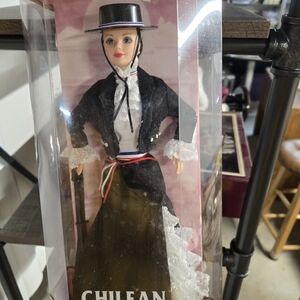 Chilean Traditional Doll with Black and White Outfit